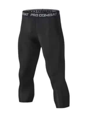 Pantaloni a Compressione da Uomo – Leggings Sportivi Traspiranti e ad Asciugatura Rapida